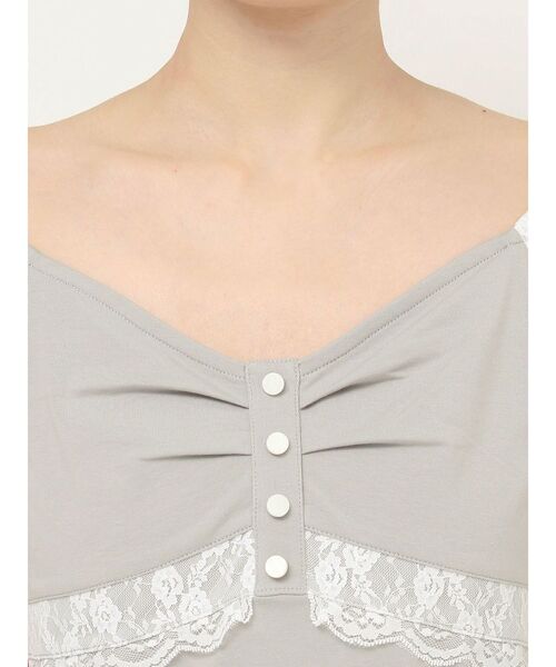 RESEXXY(リゼクシー)の「レースドッキングTシャツ(Tシャツ/カットソー・レディース・ブラック/グレー/ホワイト・FREE)」の20枚目の写真