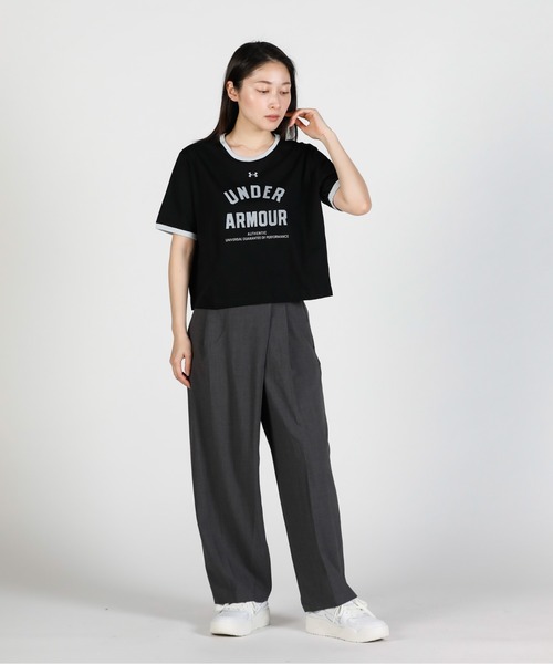 UNDER ARMOUR(アンダーアーマー)の「UAライブ ボックス ショートスリーブ Tシャツ(トレーニング/レディース)(Tシャツ/カットソー・レディース・ブラック・M/L/XL/S)」の2枚目の写真