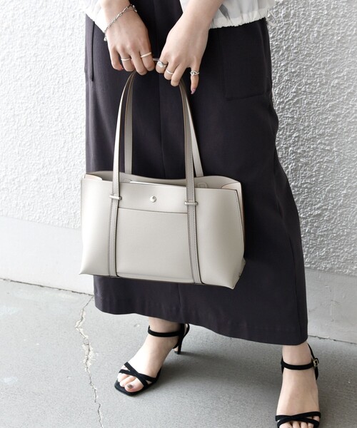 セール】SHIPS any: バイカラー スクエア ボストン バッグ