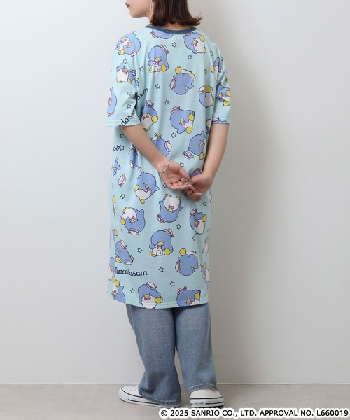 sanrio(サンリオ)の「サンリオキャラクターズ プリント天竺総柄スーパーBIG Tシャツ(Tシャツ/カットソー・メンズ・オフホワイト/ローズ/ライトカーキ/サックスブルー/ブルーグレー/ネイビー/チャコール・M/LL/L)」の22枚目の写真