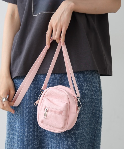 Bab（バブ）の「軽量ミニショルダーバッグ（ショルダーバッグ・レディース・ブラック/ピンク/オフホワイト/イエロー/シルバー・ONESIZE）」の4枚目の写真