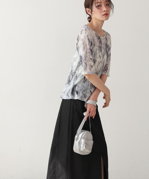 Bab（バブ）の「軽量ミニショルダーバッグ（ショルダーバッグ・レディース・ブラック/ピンク/オフホワイト/イエロー/シルバー・ONESIZE）」の9枚目の写真