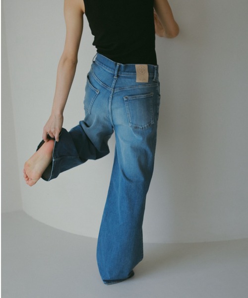 CASA FLINE(カーサフライン)の「【SURT×CASA FLINE】デニムワイドパンツ(デニムパンツ・レディース・ブルー/ホワイト・0/1/2)」の10枚目の写真