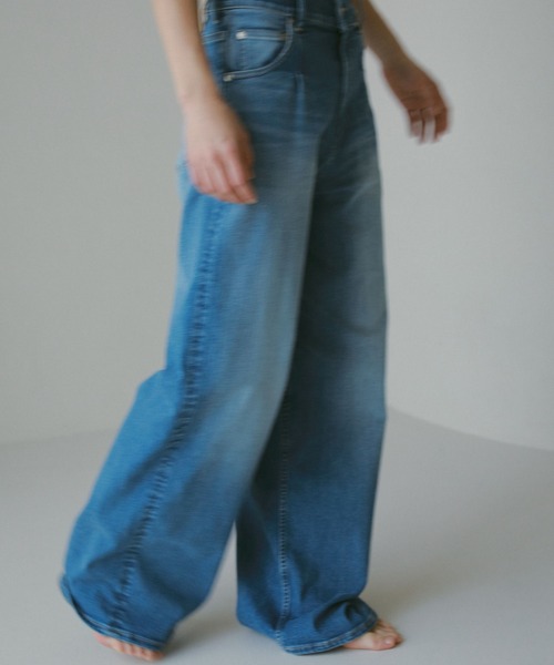 CASA FLINE(カーサフライン)の「【SURT×CASA FLINE】デニムワイドパンツ(デニムパンツ・レディース・ブルー/ホワイト・0/1/2)」の11枚目の写真