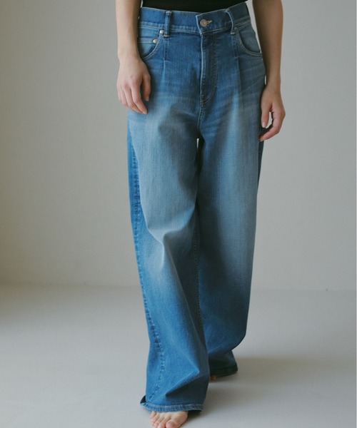 CASA FLINE(カーサフライン)の「【SURT×CASA FLINE】デニムワイドパンツ(デニムパンツ・レディース・ブルー/ホワイト・0/1/2)」の12枚目の写真