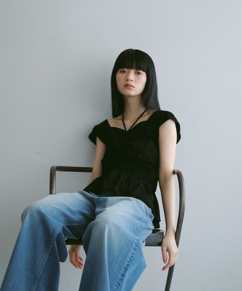 CASA FLINE(カーサフライン)の「【SURT×CASA FLINE】デニムワイドパンツ(デニムパンツ・レディース・ブルー/ホワイト・0/1/2)」の16枚目の写真