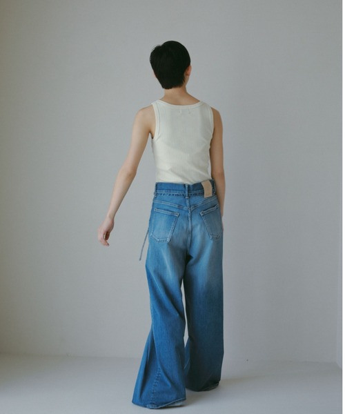 CASA FLINE(カーサフライン)の「【SURT×CASA FLINE】デニムワイドパンツ(デニムパンツ・レディース・ブルー/ホワイト・0/1/2)」の18枚目の写真