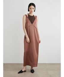 MIESROHE ミースロエ ベロアアメスリレイヤードワンピース MIESROHE ミースロエ ベロアアメスリレイヤードワンピース