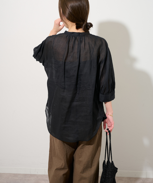 ラミーギャザースリーブブラウス（シャツ/ブラウス）｜JOURNAL