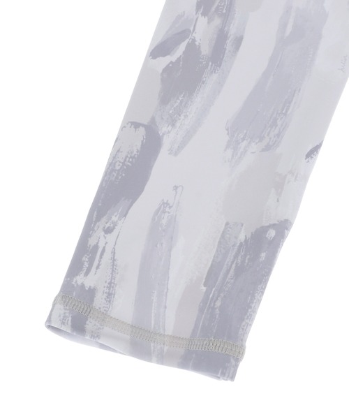 Julier Yoga and Relax（ジュリエヨガアンドリラックス）の「Julier Vertical brushプリントレギンス（レギンス/スパッツ・レディース・グレー×ホワイト/ブルー系その他/ホワイト×グレー・1/2/0）」の6枚目の写真