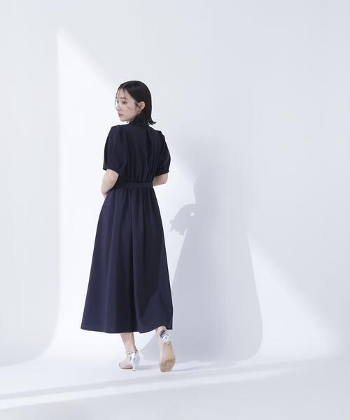 ◇リネンライクベルテッドワンピース(ワンピース)|NATURAL ◇リネンライクベルテッドワンピース(ワンピース)|NATURAL