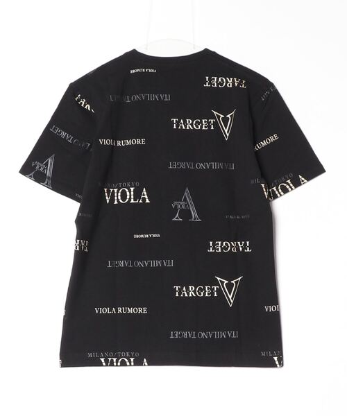 VIOLA(ヴィオラ)の「『VIOLA rumore/ヴィオラ ルモーレ』総柄V/N半袖Tシャツ(Tシャツ/カットソー・メンズ・ブラック/ブラック×ゴールド/ホワイト・XL/L/M)」の16枚目の写真
