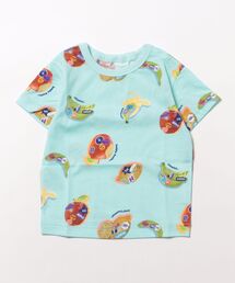 [ベビー]ステッカーフルーツプリントTシャツ