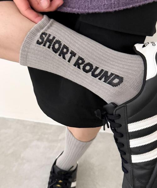 SHORT ROUND（ショートラウンド）の「SHORT ROUND/ロゴソックス（ソックス/靴下・メンズ・ブラック/ホワイト/ライトグレー・FREE）」の6枚目の写真