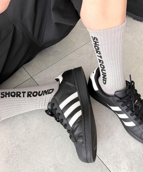 SHORT ROUND（ショートラウンド）の「SHORT ROUND/ロゴソックス（ソックス/靴下・メンズ・ブラック/ホワイト/ライトグレー・FREE）」の7枚目の写真