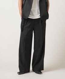 【ZOZO限定】MODENA(モデナ)ワンタック ワイド スリット スラックス