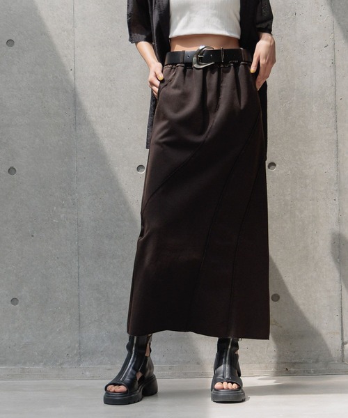 PAGEBOY（ページボーイ）の「エスカルゴナロースカート（スカート・レディース・グレー/ブルー系その他/ブラック/インディゴブルー・FREE）」の15枚目の写真