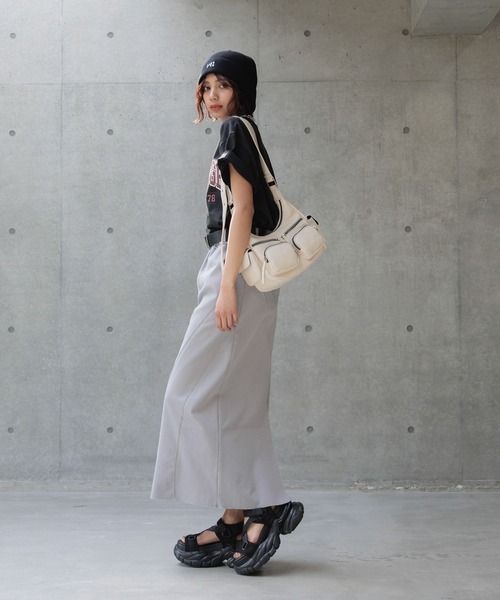 PAGEBOY（ページボーイ）の「エスカルゴナロースカート（スカート・レディース・グレー/ブルー系その他/ブラック/インディゴブルー・FREE）」の17枚目の写真