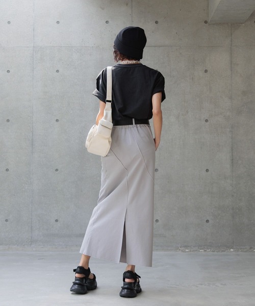 PAGEBOY（ページボーイ）の「エスカルゴナロースカート（スカート・レディース・グレー/ブルー系その他/ブラック/インディゴブルー・FREE）」の18枚目の写真