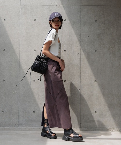 PAGEBOY（ページボーイ）の「エスカルゴナロースカート（スカート・レディース・グレー/ブルー系その他/ブラック/インディゴブルー・FREE）」の21枚目の写真