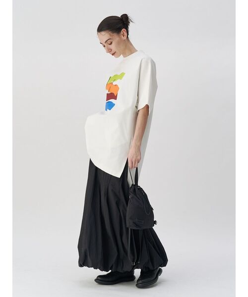 UN3D.（アンスリード）の「3D WAVE T-SH / スリーディーウェーブTシャツ（Tシャツ/カットソー・レディース・ホワイト/ブラック・36/38）」の7枚目の写真