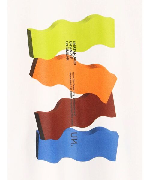 UN3D.（アンスリード）の「3D WAVE T-SH / スリーディーウェーブTシャツ（Tシャツ/カットソー・レディース・ホワイト/ブラック・36/38）」の19枚目の写真