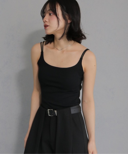 cheriella(シェリエラ)の「【cheriella】カップ付きバックストラップデザインキャミソール CUP-IN BACK STRAP DESIGN CAMISOLE(キャミソール・レディース・オフホワイト/ブラック・M)」の16枚目の写真