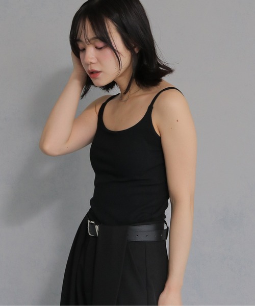 cheriella(シェリエラ)の「【cheriella】カップ付きバックストラップデザインキャミソール CUP-IN BACK STRAP DESIGN CAMISOLE(キャミソール・レディース・オフホワイト/ブラック・M)」の17枚目の写真