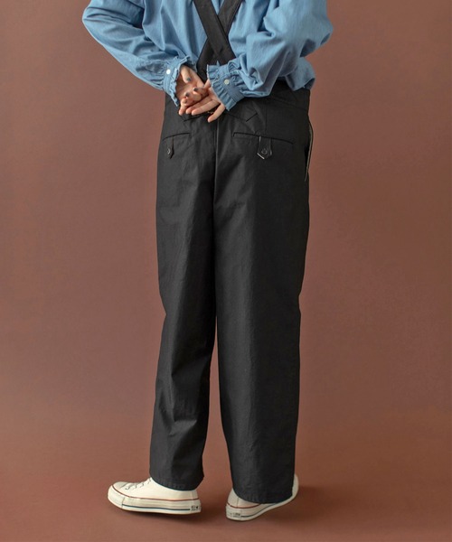 PAR ICI(パーリッシィ)の「オーガニックツイル 吊りパンツ(その他パンツ・レディース・カーキ/ブラック/アイボリー・FREE)」の4枚目の写真