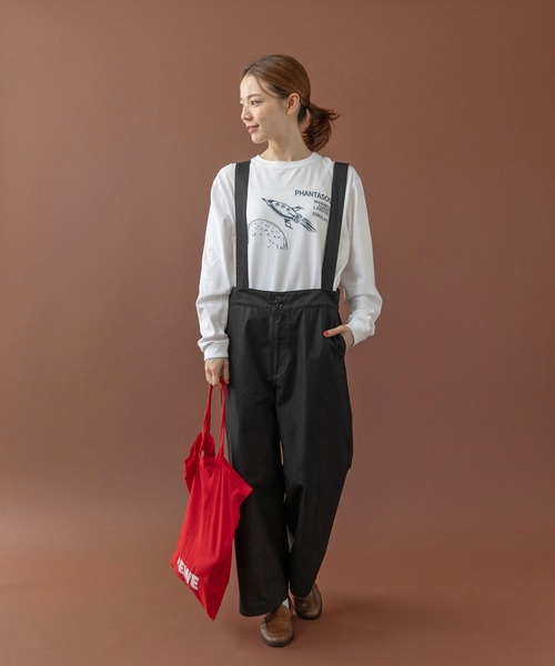 PAR ICI(パーリッシィ)の「オーガニックツイル 吊りパンツ(その他パンツ・レディース・カーキ/ブラック/アイボリー・FREE)」の10枚目の写真