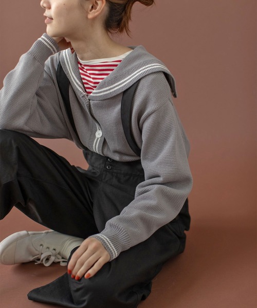 PAR ICI(パーリッシィ)の「オーガニックツイル 吊りパンツ(その他パンツ・レディース・カーキ/ブラック/アイボリー・FREE)」の9枚目の写真