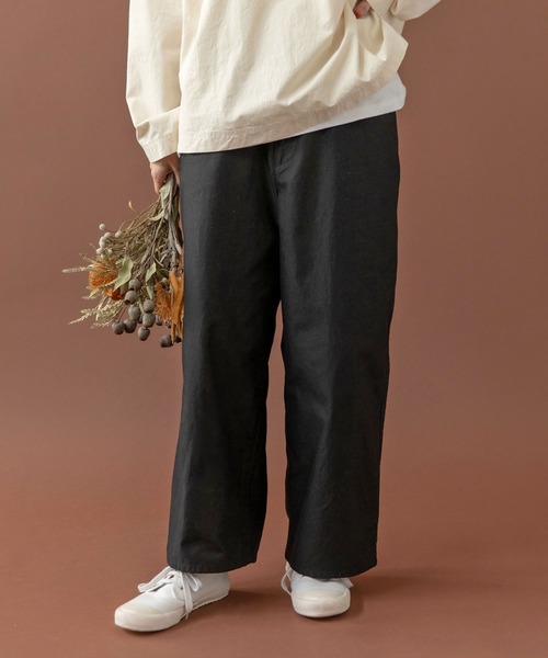 PAR ICI(パーリッシィ)の「オーガニックツイル 吊りパンツ(その他パンツ・レディース・カーキ/ブラック/アイボリー・FREE)」の18枚目の写真