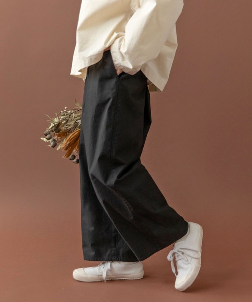 PAR ICI(パーリッシィ)の「オーガニックツイル 吊りパンツ(その他パンツ・レディース・カーキ/ブラック/アイボリー・FREE)」の19枚目の写真