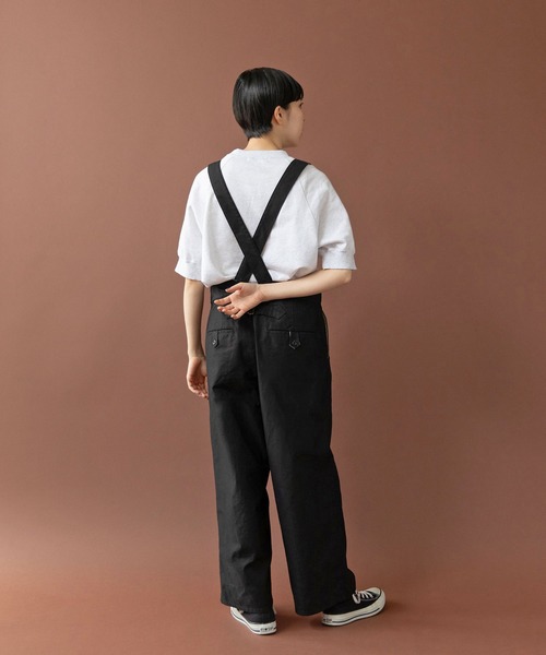 PAR ICI(パーリッシィ)の「オーガニックツイル 吊りパンツ(その他パンツ・レディース・カーキ/ブラック/アイボリー・FREE)」の15枚目の写真