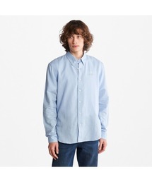 メンズ 長袖 リネン&コットン シャツ