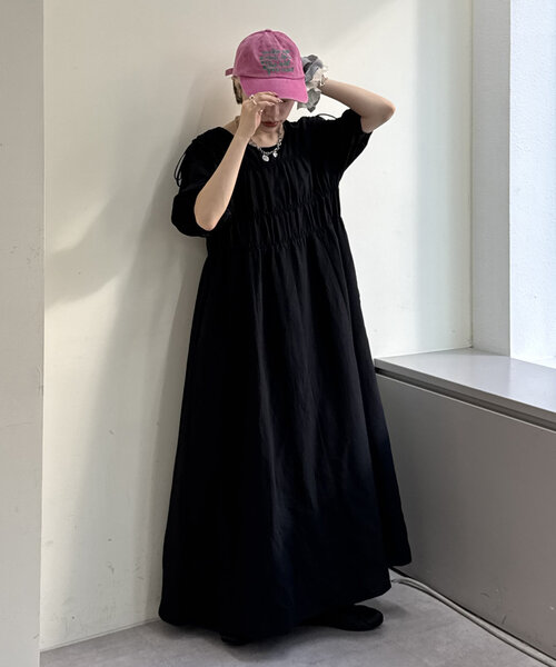 w closet(ダブルクローゼット)の「【セットアイテム】デニムベストワンピセット(ワンピース・レディース・オレンジ/アイボリー/ブラック・0/1)」の19枚目の写真