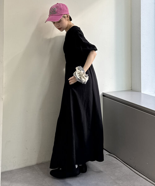 w closet(ダブルクローゼット)の「【セットアイテム】デニムベストワンピセット(ワンピース・レディース・オレンジ/アイボリー/ブラック・0/1)」の22枚目の写真