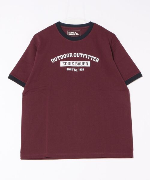 Eddie Bauer（エディーバウアー）の「トリム 半袖 Tシャツ（Tシャツ/カットソー・メンズ・エンジ/ネイビー/杢グレー・M/L/XL/XXL/S）」の16枚目の写真