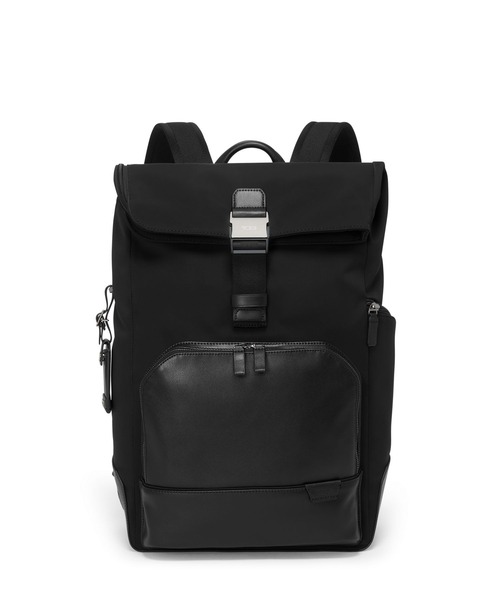 TUMI(トゥミ)の「HARRISON 「オズボーン」ロール・トップ・バックパック(バックパック/リュック・メンズ・ブラック×ブラック・FREE)」の1枚目の写真