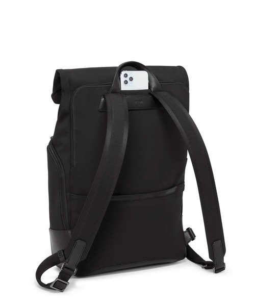 TUMI(トゥミ)の「HARRISON 「オズボーン」ロール・トップ・バックパック(バックパック/リュック・メンズ・ブラック×ブラック・FREE)」の5枚目の写真