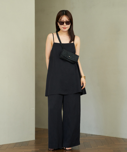 fibril linen 混 キャミソール　plage プラージュ 追加》fibril linen 混 キャミソール（キャミソール）｜Plage