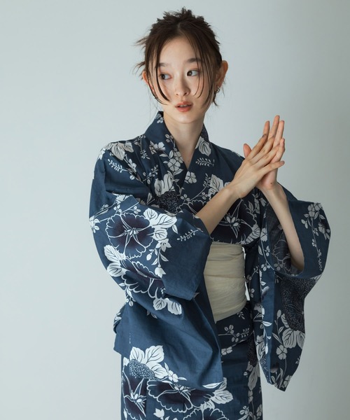 SENSE OF PLACE｜浴衣2点セットA(変織紅梅) | Rakuten Fashion