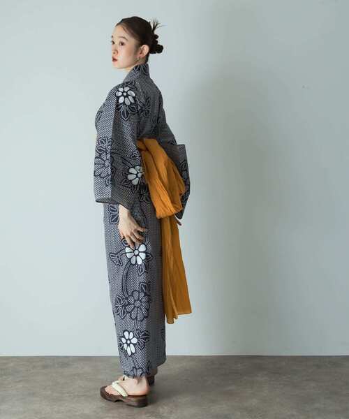 SENSE OF PLACE by URBAN RESEARCH(センスオブプレイスバイアーバンリサーチ)の「浴衣2点セットA(変織紅梅)(浴衣・レディース・パープル系その他/ホワイト系その他/ブルー系その他/その他1・ONE)」の10枚目の写真