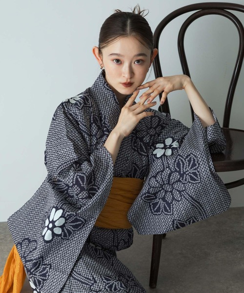 SENSE OF PLACE by URBAN RESEARCH 浴衣2点セット 浴衣2点セットA(変織紅梅)（浴衣）｜SENSE OF PLACE by URBAN
