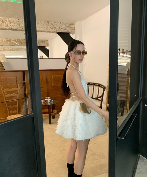 VALENTINO コットンポプリン ミニシュミーズドレス org.jpg