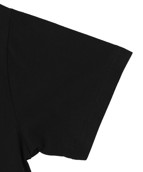 X-girl（エックスガール）の「LEOPARD OVAL LOGO S/S TEE（Tシャツ/カットソー・レディース・ブラック/ホワイト/ライトパープル・S/L/M）」の8枚目の写真