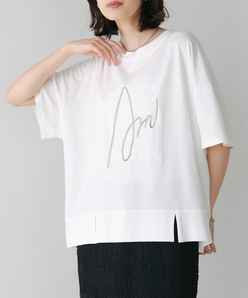 Bou Jeloud（ブージュルード）の「アートロゴカットソー（Tシャツ/カットソー・レディース・ホワイト/ブラック・FREE）」の4枚目の写真