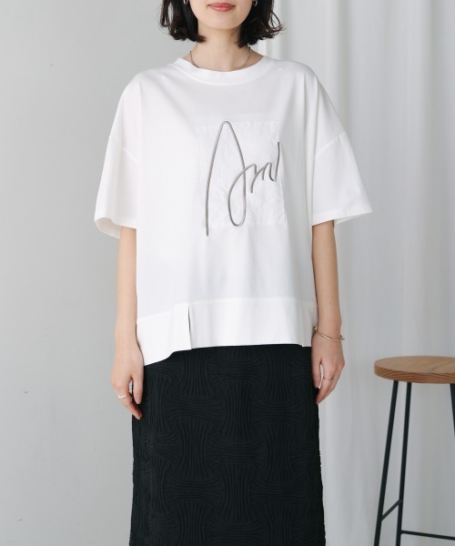 Bou Jeloud（ブージュルード）の「アートロゴカットソー（Tシャツ/カットソー・レディース・ホワイト/ブラック・FREE）」の14枚目の写真