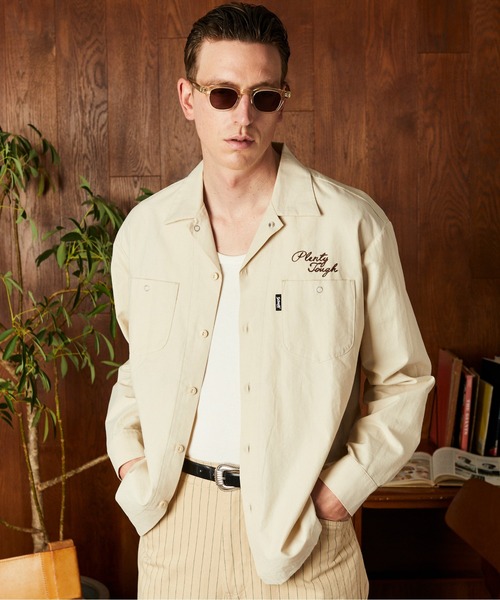 【schott】Work shirt 刺繍 楽天市場】Schott（ショット） 刺繍 TC ワーク シャツ ローズ