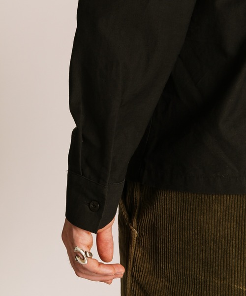 Schott(ショット)の「Schott/ショット/NC WORK SHIRT EMB./刺繍 ワークシャツ(シャツ/ブラウス・メンズ・ベージュ/ブラック・M/L/XL/2XL)」の9枚目の写真
